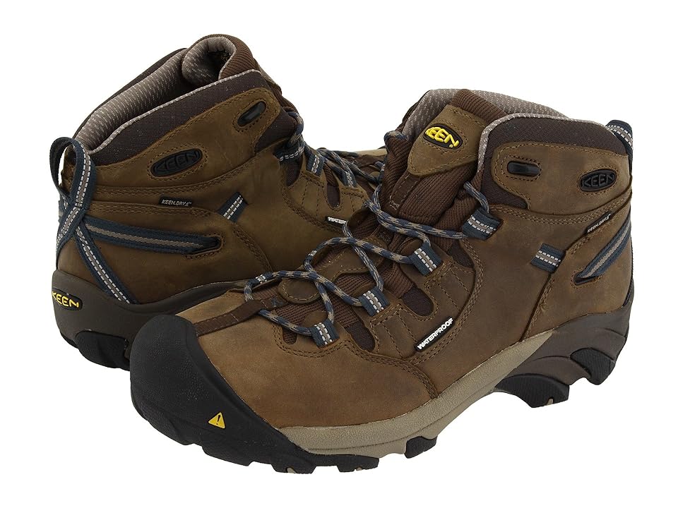 

Keen Utility Detroit Mid (Slate Black/Brindle) Men's Work Boots
