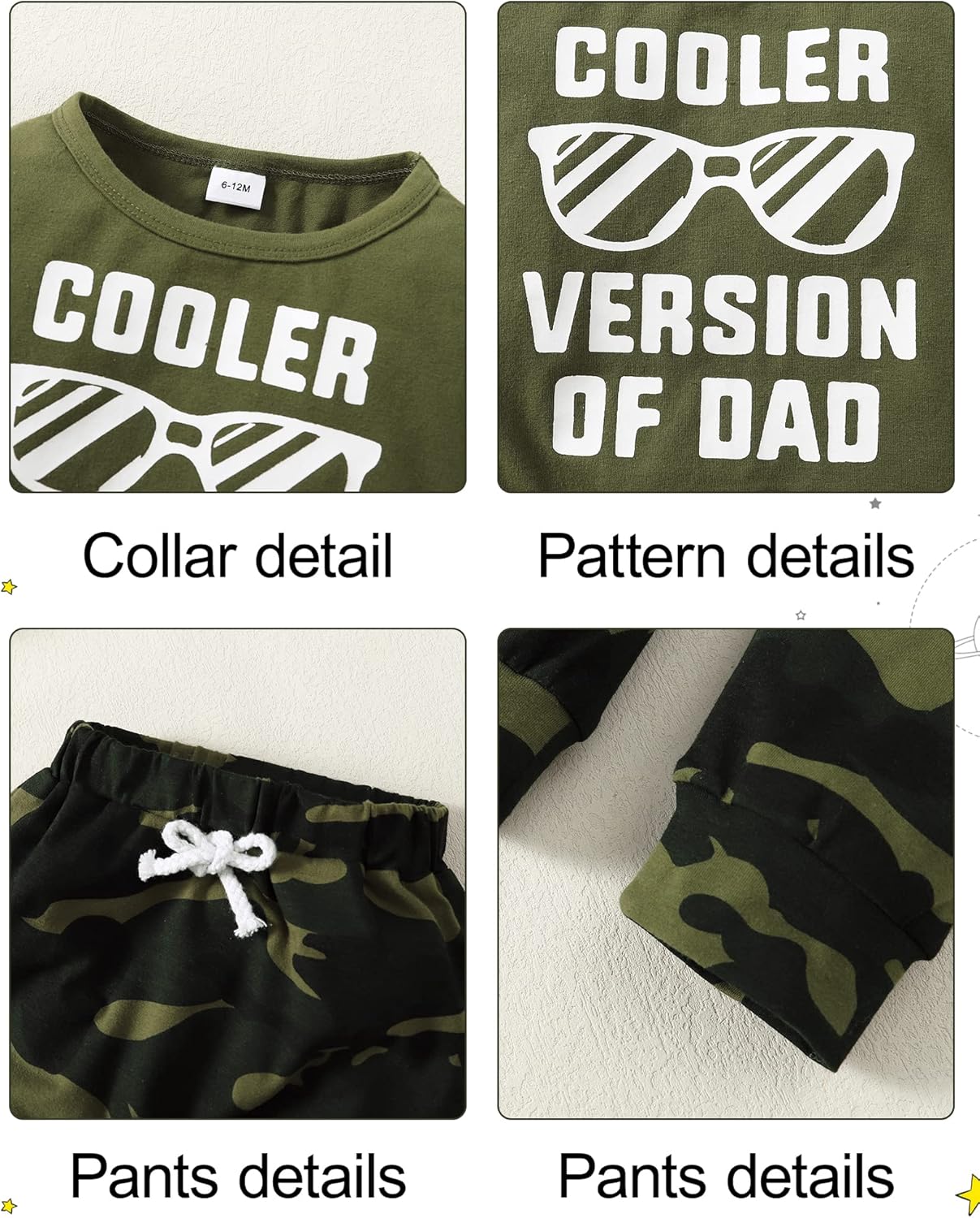 YALLET Baby Toddler Boy Clothes Fall Winter Outfit Long Sleeve Sweatshirts Pants Set 6 9 12 18 24 Months 3T 4T 5T Boy Clothes - Image 5