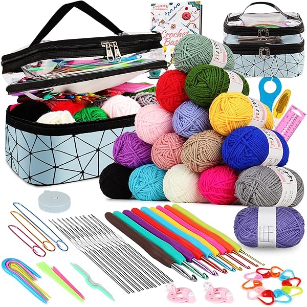 Coopay Kit di uncinetto per principianti bambini