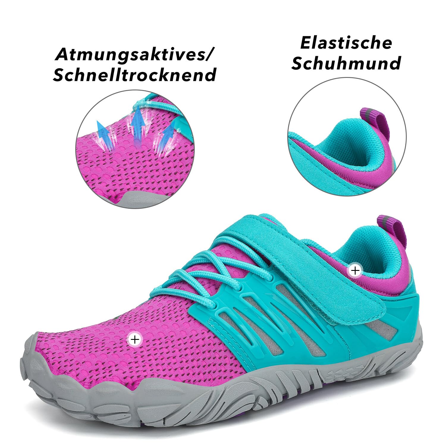 SAGUARO Barefoot Shoes Bambini Traspiranti Scarpe Barefoot Ragazzi Ragazze Scarpe Minimaliste Gr.24-36