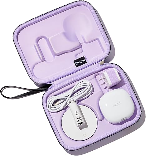 Miniatura 10 de Nanit Estuche de viaje  Funda protectora de transporte rígida para monitor de bebé Nanit Pro y accesorio de viaje multisoporte, mármol