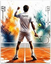 Générique Personalised Mens Tennis Poster - Name Poster - Room Decoration, Boys Tennis Gift