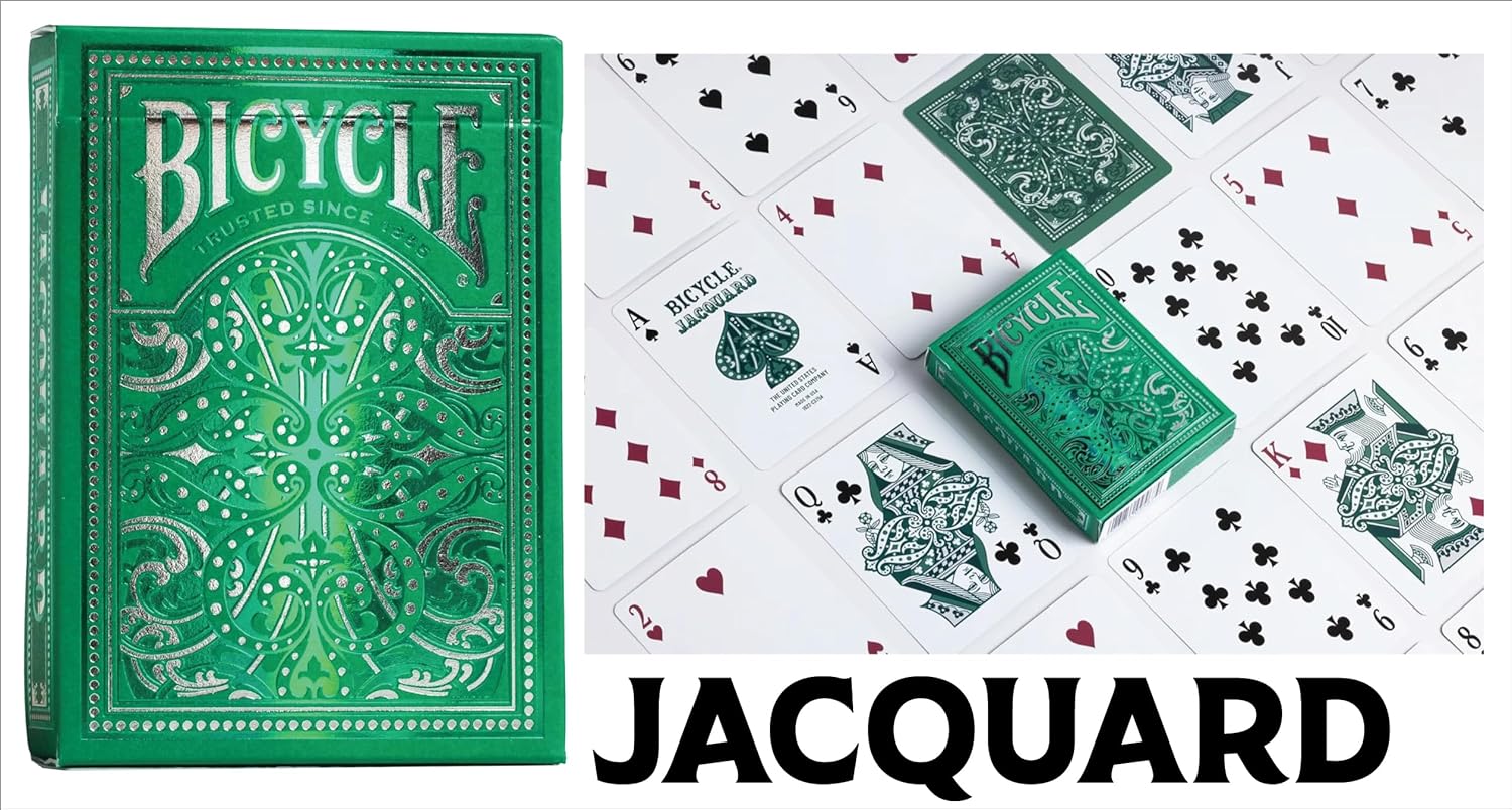 Bicycle Collector's Edition: 6-Deck Bundle Featuring Jacquard, Sea King, Hidden, Cinder, Verbena and Cold Foil Prismatic Decks