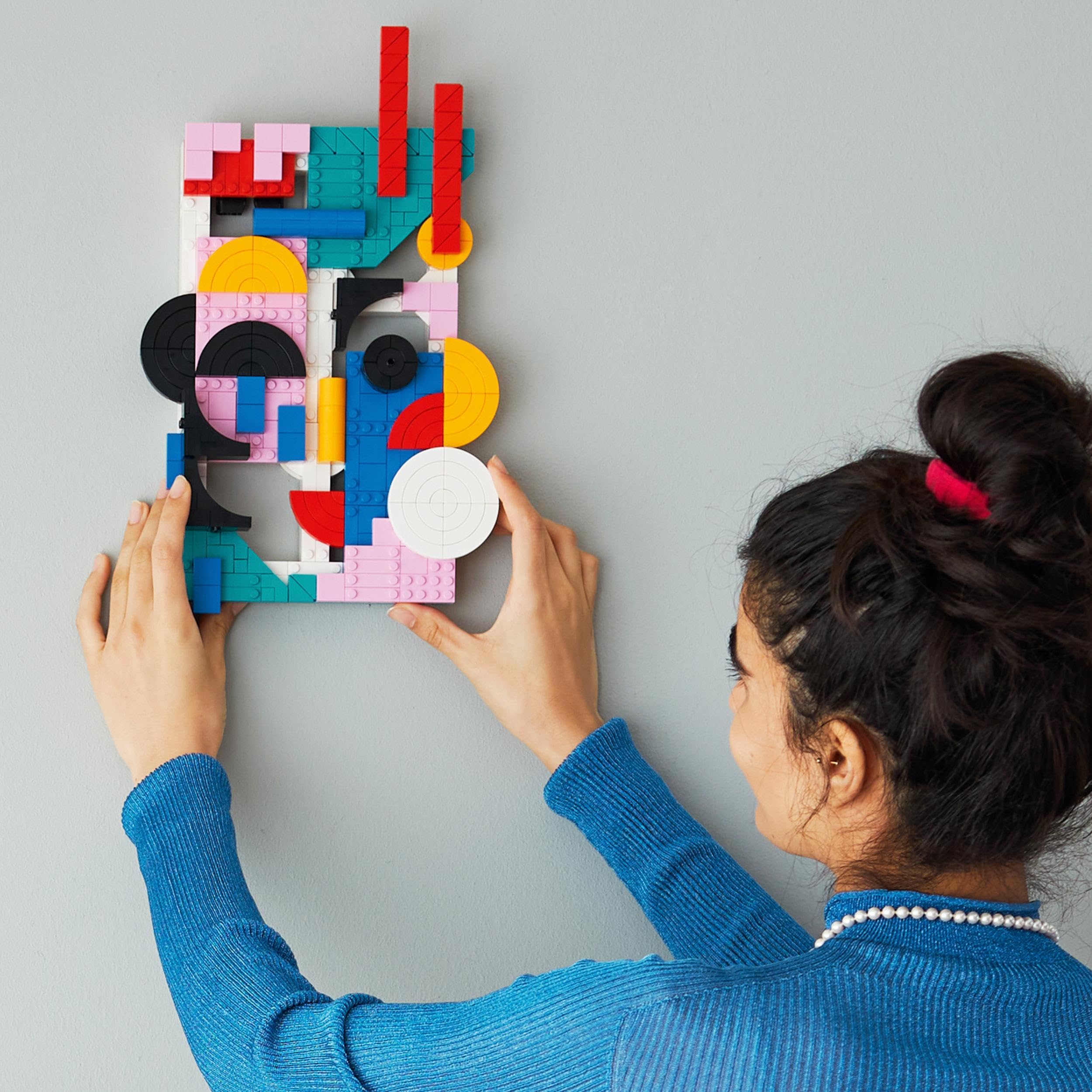 LEGO Art Moderne Kunst Set, buntes abstraktes Wandbild, Home-Deko für Wohnzimmer oder Schlafzimmer, Basteln für Erwachsene und Jugendliche, Geschenk für Frauen und Männer 31210