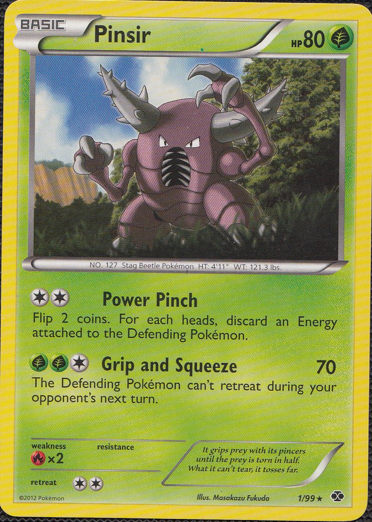 Pokemon Card - Black & White NEXT DESTINIES - Pinsir 1/99 : Amazon.com.tr