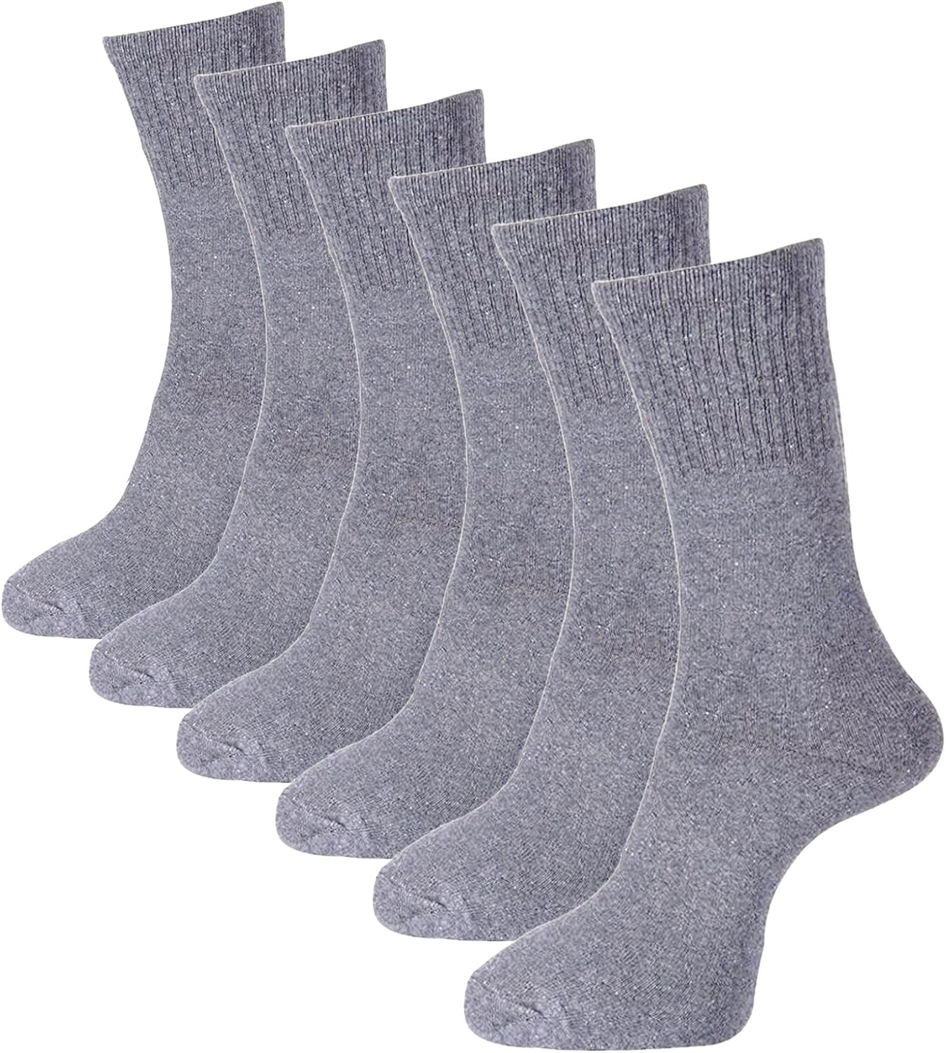 ALL GREY - 6 Pairs Pack