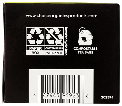 Miniatura 7 de Elija té orgánico, bolsas de té de 16 unidades (paquete de 6)