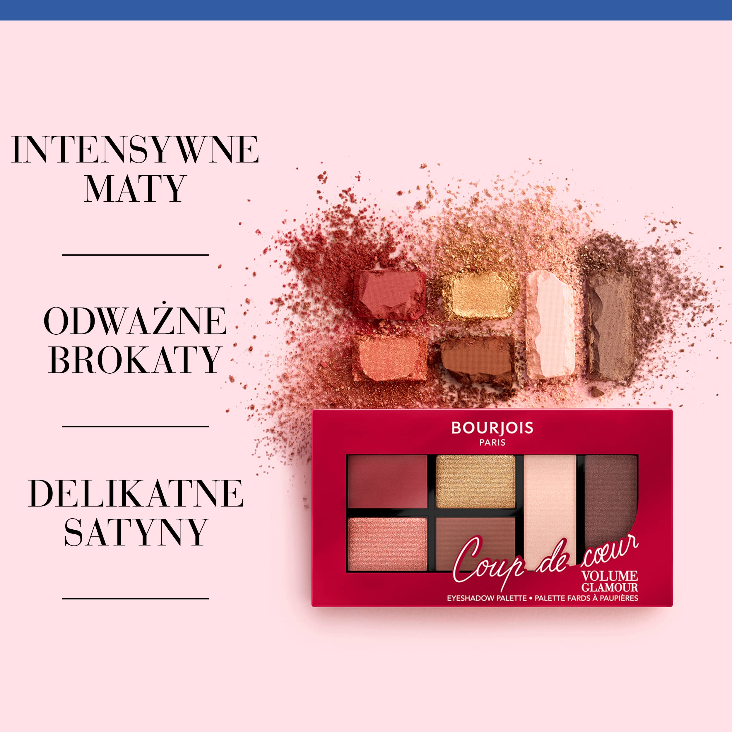 Bourjois Volume Glamour Paleta Cieni do Powiek, 001 Intense Look, 8,4 g