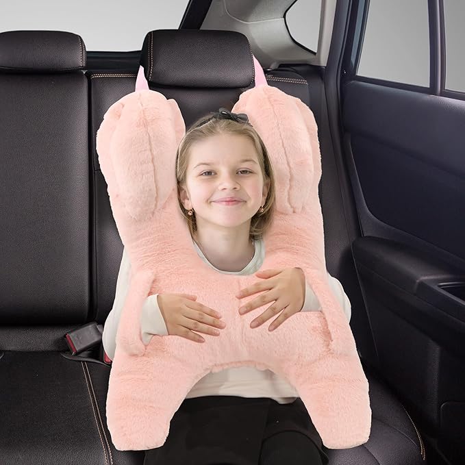 Kids Seat Belt Pillow Soft Car Seat Neck Support Cushion Pad Safety Belt Sleep