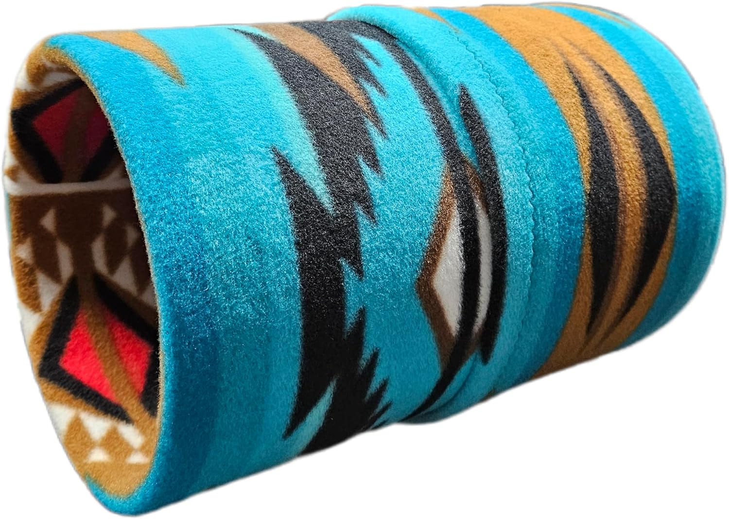 Chonkchilla Chinchilla Play Tunnel | Fleece Lined PVC Tube, 10 inch Long Chute, 6 Inch Diameter Opening (Winter Animals)