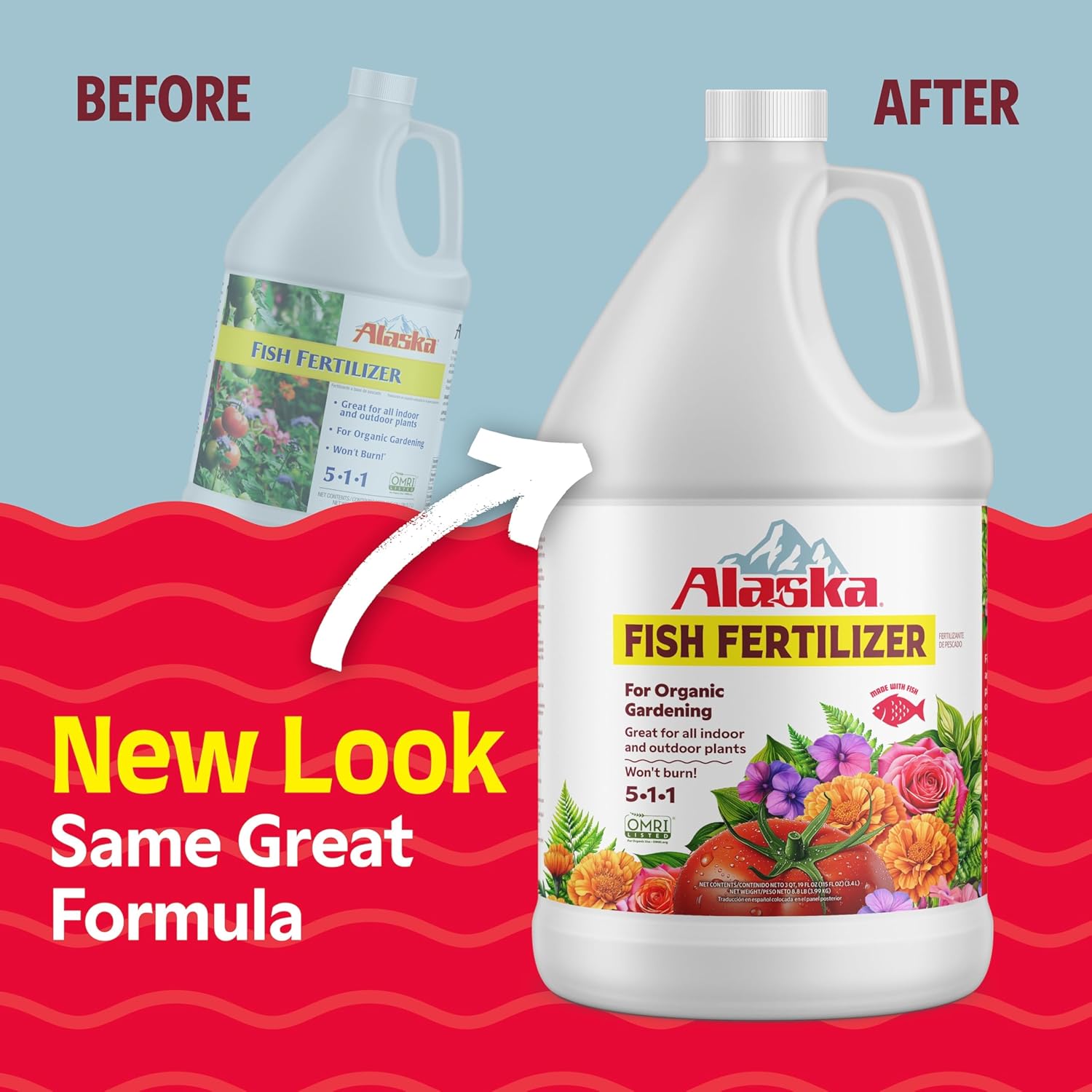 Alaska Fish Fertilizer OMRI Listed 5-1-1, 115 oz - Image 3