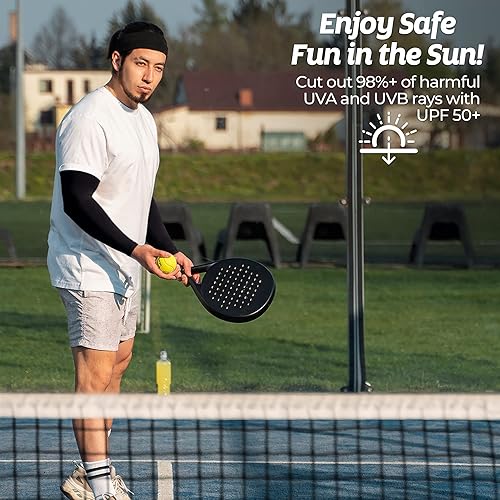 Miniatura 5 de KUHNMARVIN Women Compression Arm Sleeves for men to Cover Arms Tattoo Cover-Up Volleyball Sleeve Softball Pickleball