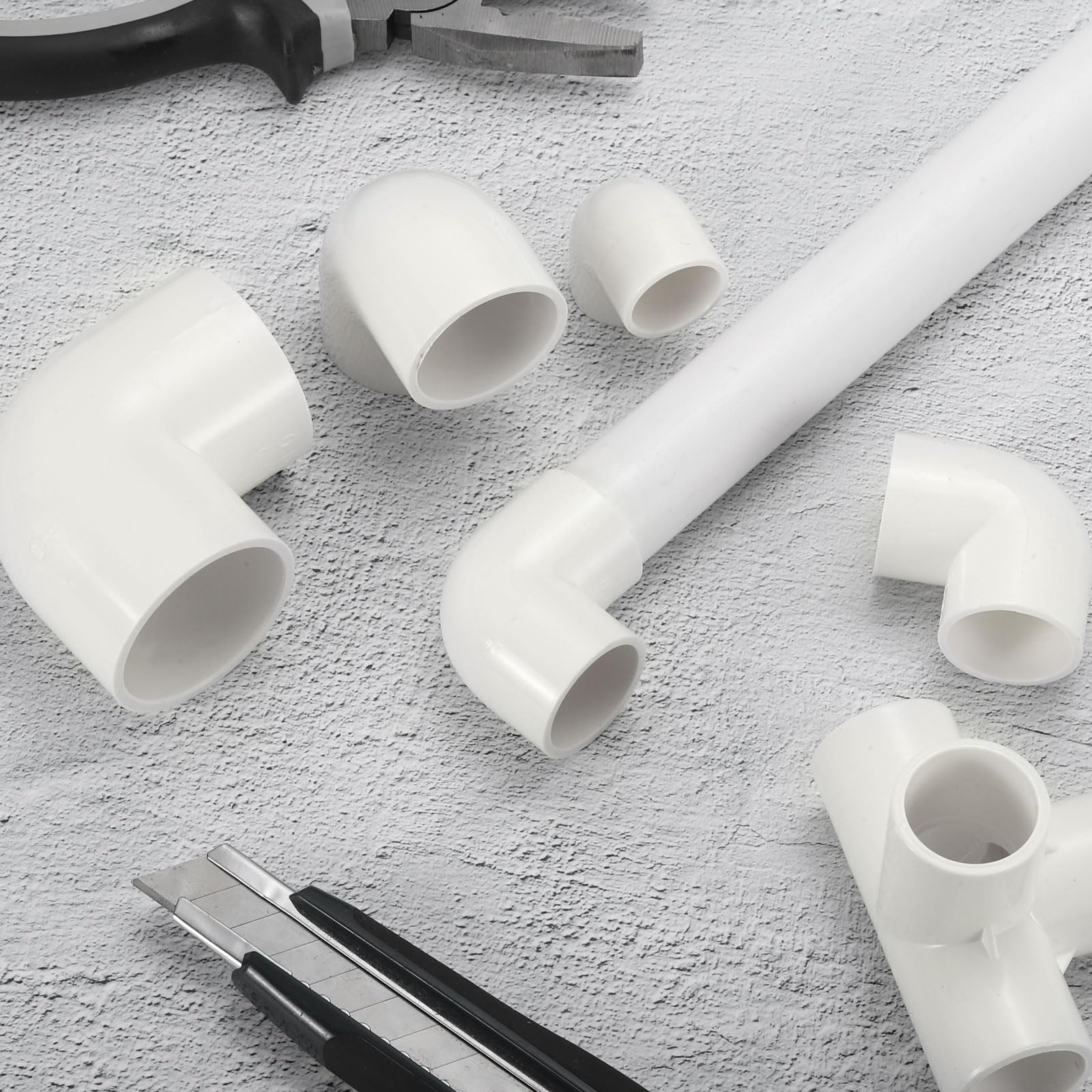 50 Raccordi PVC Per Condutture 20 Mm - Connettori Bianchi Per Tubi Elettrici E Idraulici - Foto 7