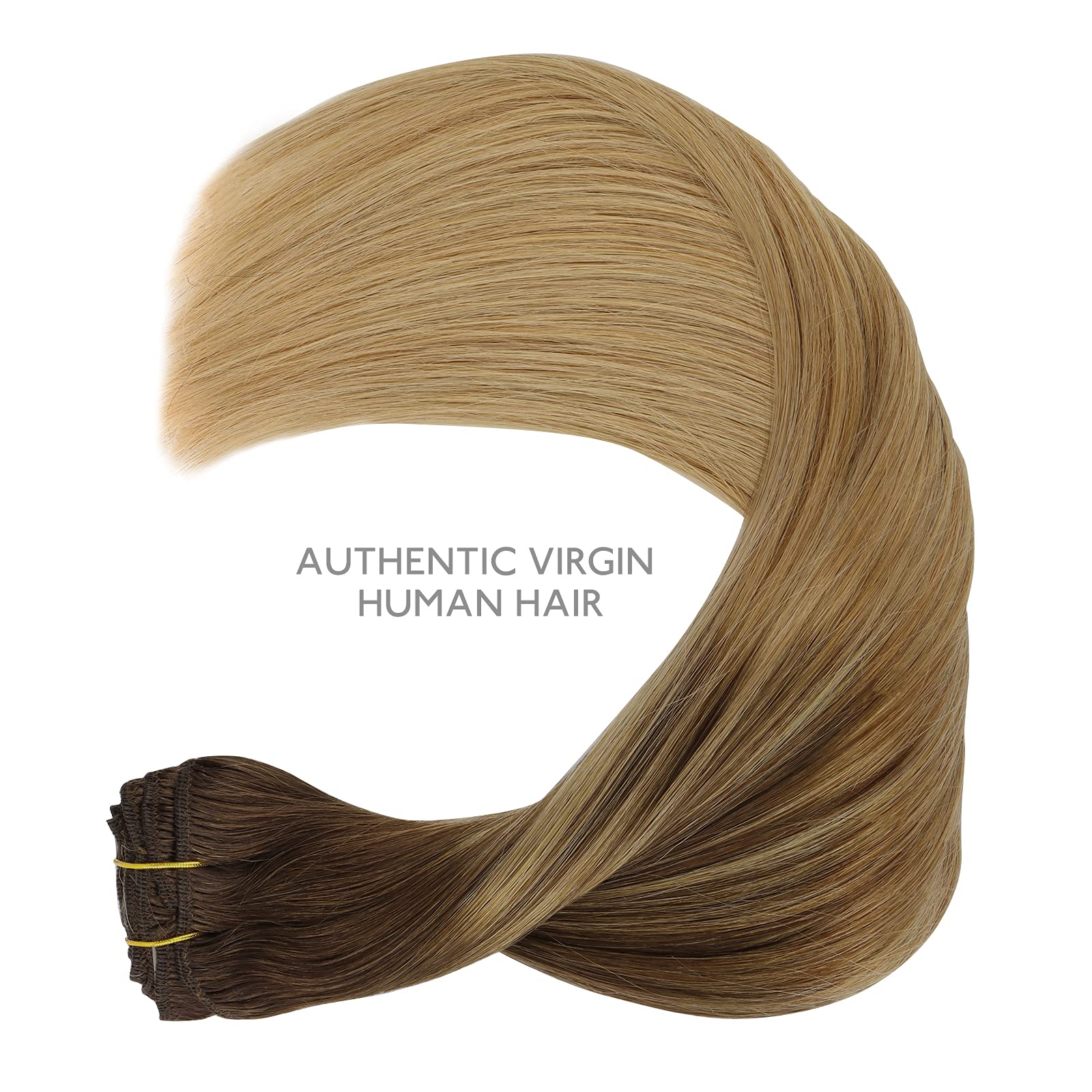 WENNALIFE Clip in Hair Extensions Human Hair 16 Inch 120g 7pcs Dark Brown Hair Extensions Clip in for Women Real Human Hair Double Weft Rallonge Cheveux Humain Extension Real Hair Extensions — view 102