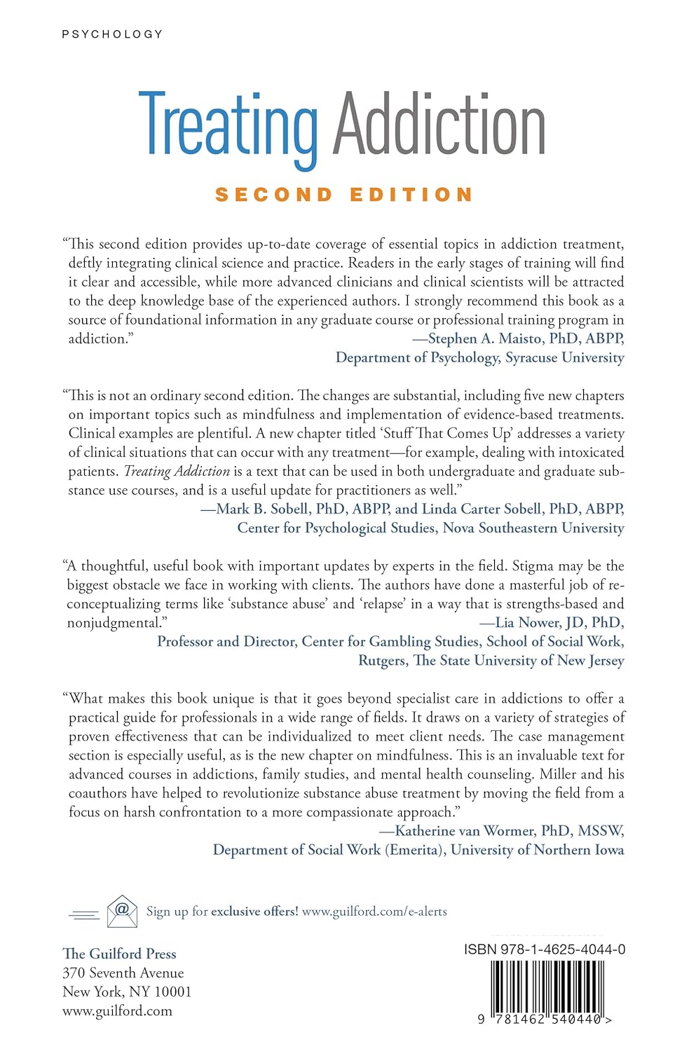 Treating Addiction: A Guide for Professionals      Second Edition