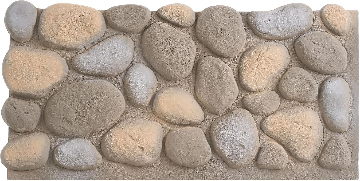 1 Pack PU Faux Stone Panel 47 w x 23.23 h x 2 d Artificial 3D Rock Veneer for Interior Exterior Wall Decor Stone Siding for Outdoor Home Improvement Projects