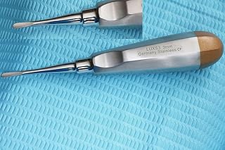 German 3MM Straight Dental Surgery EXTRACTING Extraction LUXATING Elevator Gold