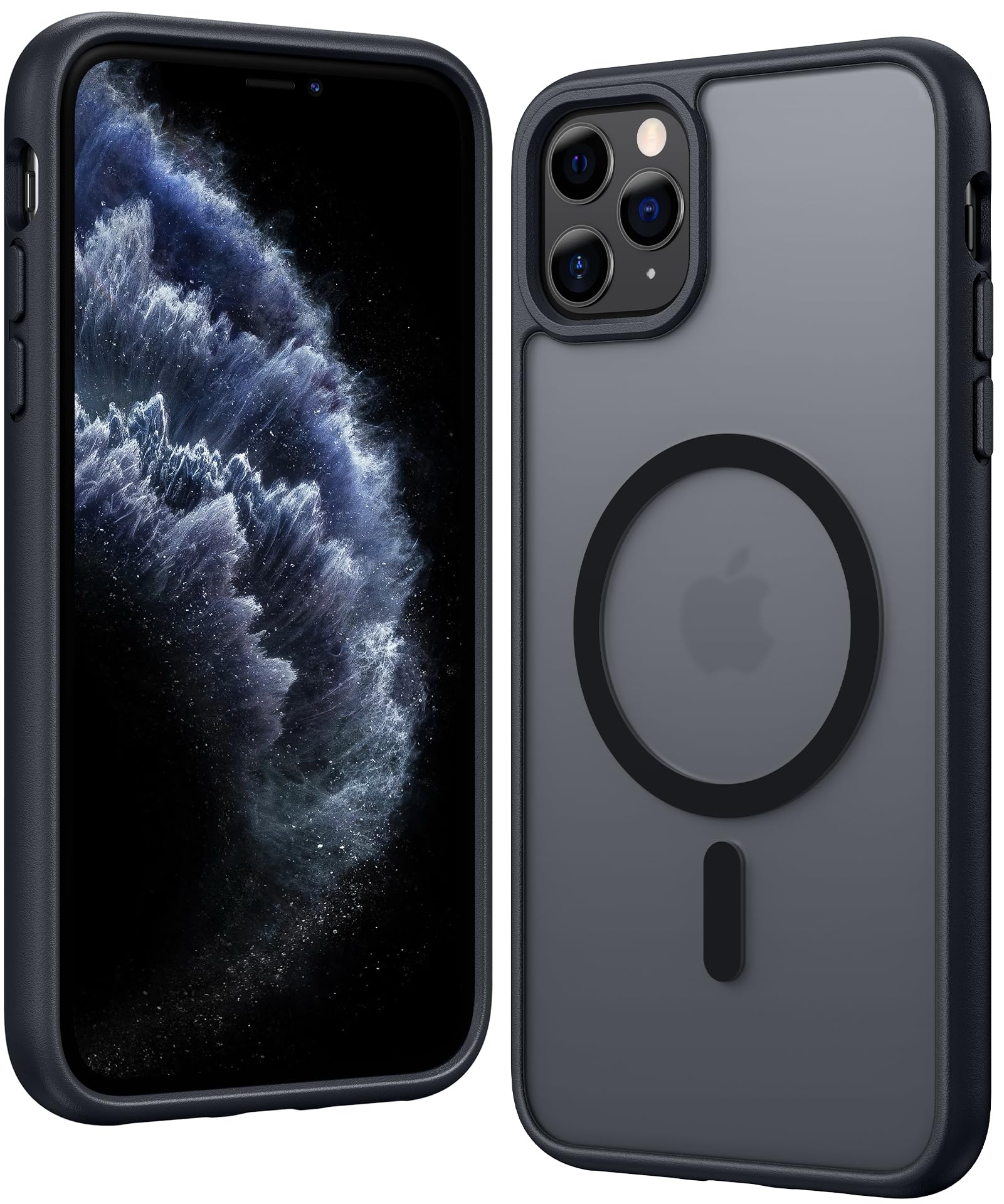 FNTCASE for iPhone 11 Pro Case Matte Slim Compatible with Magsafe | Anti Yellowing, Magnetic, Military Grade, Drop Protection, Rugged Protective, Translucent Cell Phone Cover
