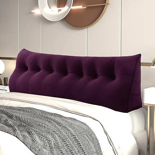 Miniatura 7 de Cabecera tapizada suave triangular con relleno de algodón pp. Cojín de soporte de posicionamiento para el descanso de la espalda en la cama en forma