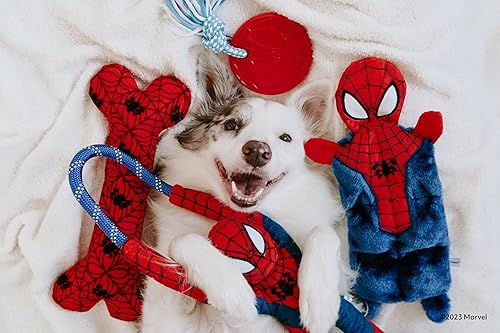 Miniatura 9 de ZippyPaws Marvel Rope Gliderz - Juguete duradero para perros al aire libre, disco volador para mascotas, juguete suave para perro frisbee para tirar