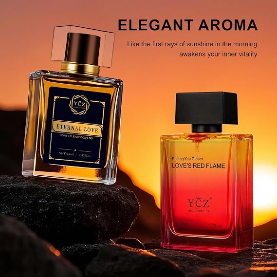 Ycz Eau de Parfum Borrowed Fire Carnival Perfume Set, Fresh Citrus Fragrance, 24 Hours Lasting Parfume, 1.7oz(50ml) Bottled Made for Men, Sleek Bottle Design, is Christmas Gifts Ideal