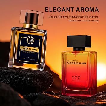 Ycz Eau de Parfum Borrowed Fire Carnival Perfume Set, Fresh Citrus Fragrance, 24 Hours Lasting Parfume, 1.7oz(50ml) Bottled Made for Men, Sleek Bottle Design, is Christmas Gifts Ideal