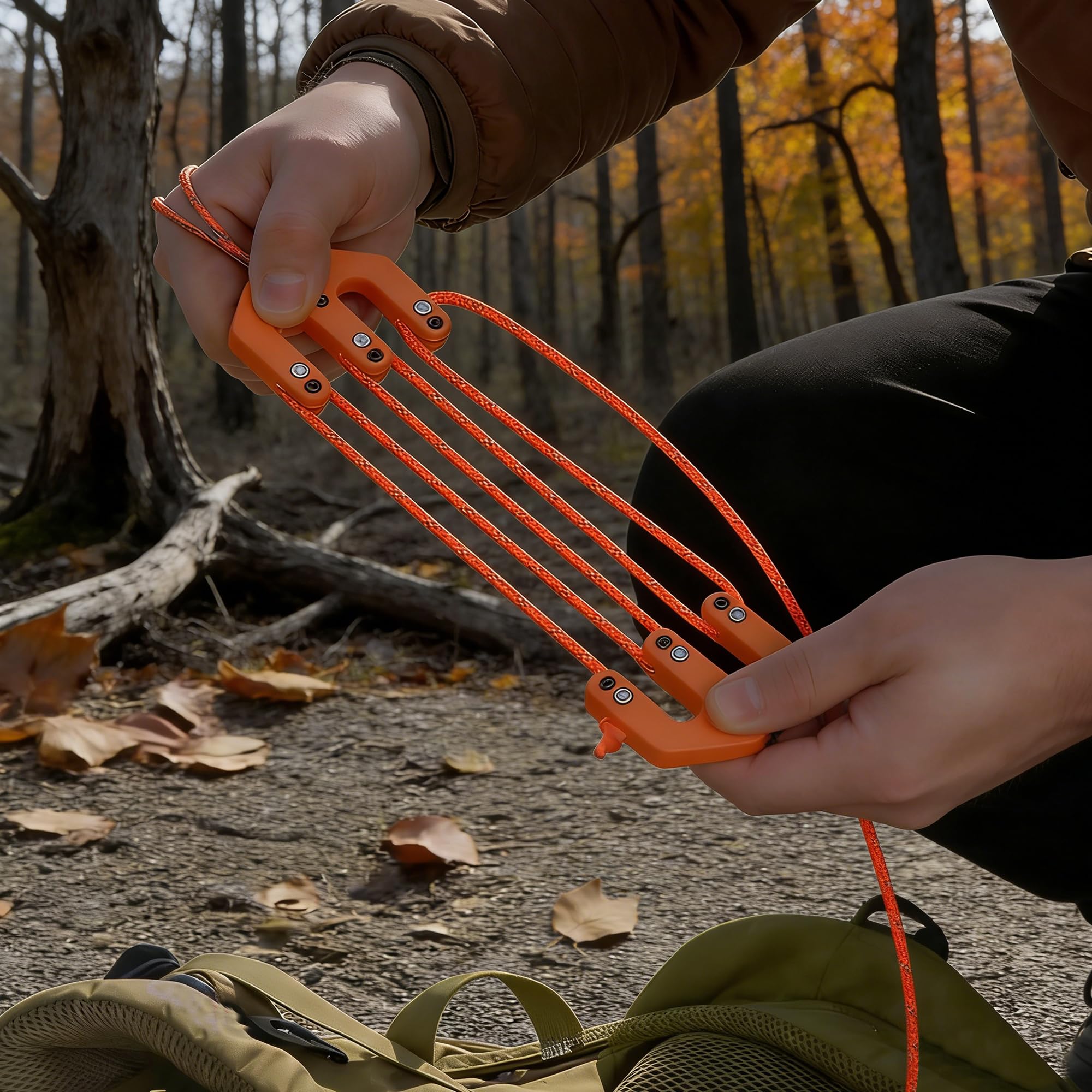 Game & Gear Hoist, Portable Nylon Block and Tackle System, Ultralight Tactical Built for The Solo Hunter, Compact High Weight Capacity Pulley, Game Lifting Tool for Backcountry Huntingear — view 6