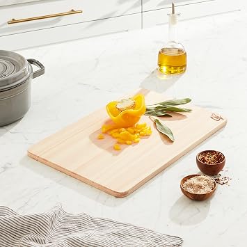 Shun Cutlery Medium Hinoki Cutting Board, 15.75 x 10.75 Wooden Japanese Chopping Board for Kitchen, Medium-Soft Wood Preserves Knife Edges, Forest Stewardship Council Certified