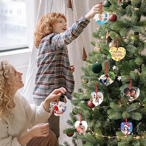 Miniatura 5 de Adornos de Navidad personalizados 2025 Adorno de madera de Navidad personalizado, regalo para decoración del árbol de Navidad