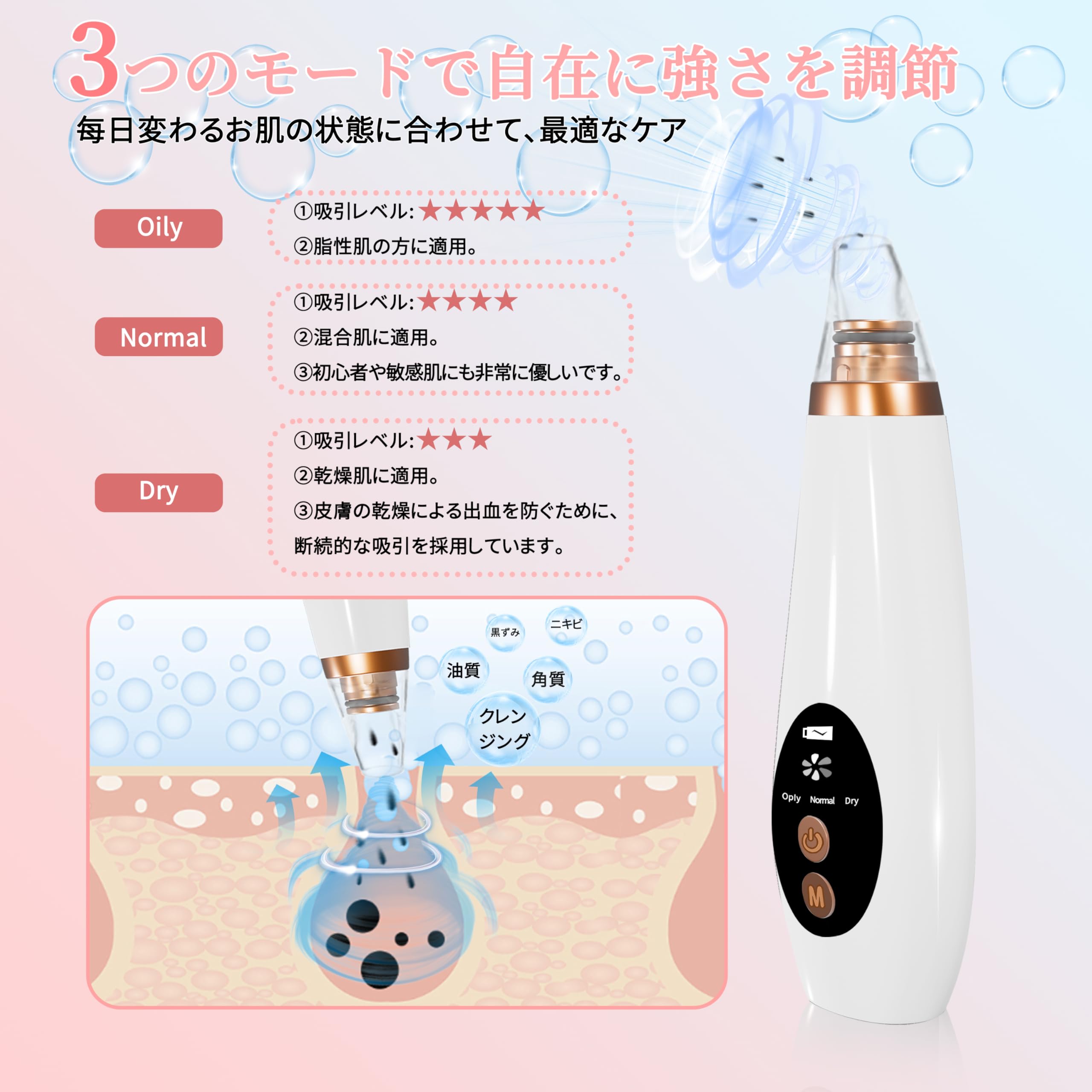 Amazon.co.jp: 毛穴吸引器【2025年新版・初心者に最適】毛穴洗浄 毛穴