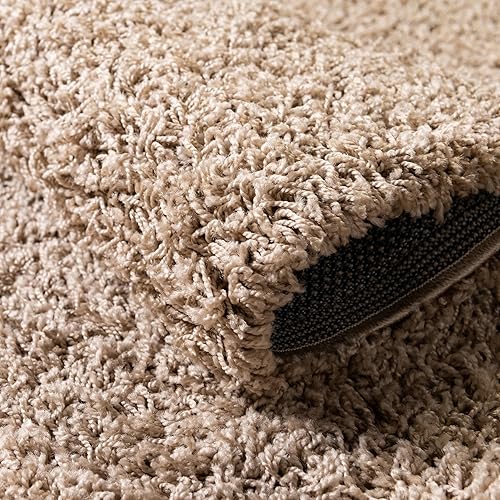 Miniatura 5 de Unique Loom Colección Solid Shag - Alfombra de área de la colección Solid Shag (7 pies 10 pulgadas, octógono, color gris pardo)