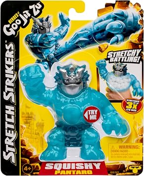 Heroes of Goo JIT Zu Stretch Strikers Hero Pack, Stretchy Action Figure Pantaro, Unique Goo Filling, Stretches Up to 3 Times Their Size, Collect All 5 Squishy, Stretchy, Scrunchy Characters