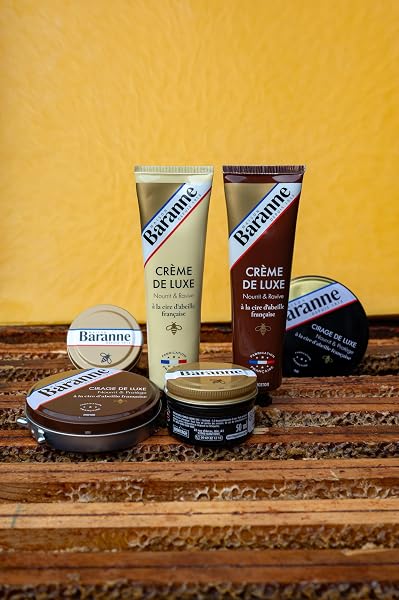 Baranne - Luxury Shoe Polish Black | French Beeswax | Nourishes, Revives & Softens | Long Lasting Shine | Leather Shoes | 75 ml - 5