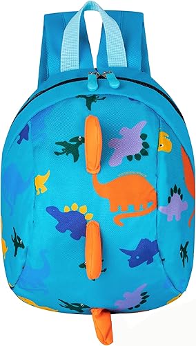YUPING Mochila de dinosaurio para niños pequeños con correa de seguridad para niños y niñas