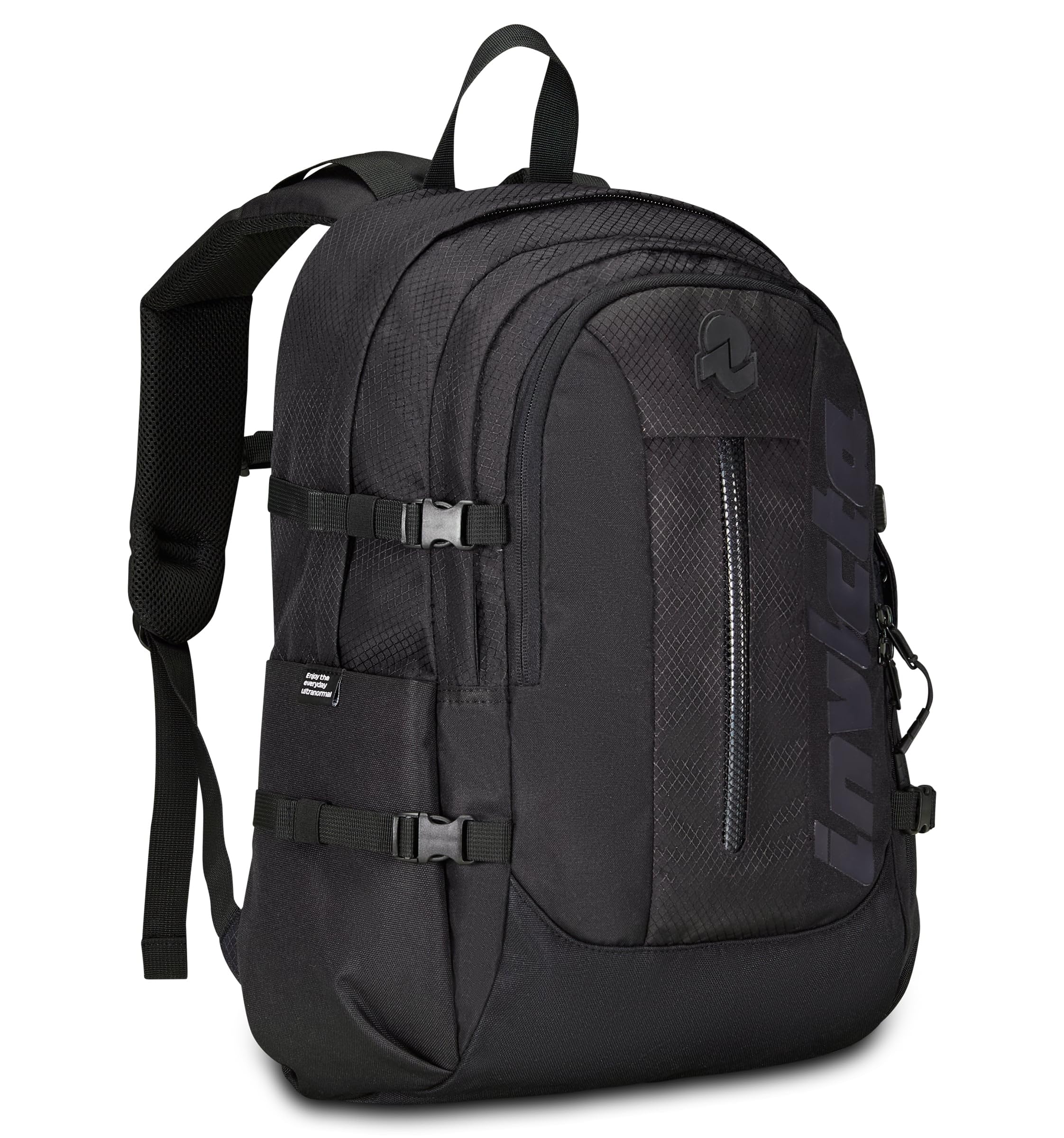 Invicta Act Plus Led Schulranzen, Tagesrucksack mit Laptopfach, Trinkflaschenfach, Organisationsfach, Brust- und Beckengurt, Kompressionsriemen, Schule, Sport, Freizeit - Mädchen Jungen
