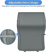 Vista 5 de NEXCOVER Funda para Parrilla de Barbacoa de Servicio Pesado - 30 Pulgadas, Impermeable, Resistente a la Decoloración, Resistente a Rasgaduras