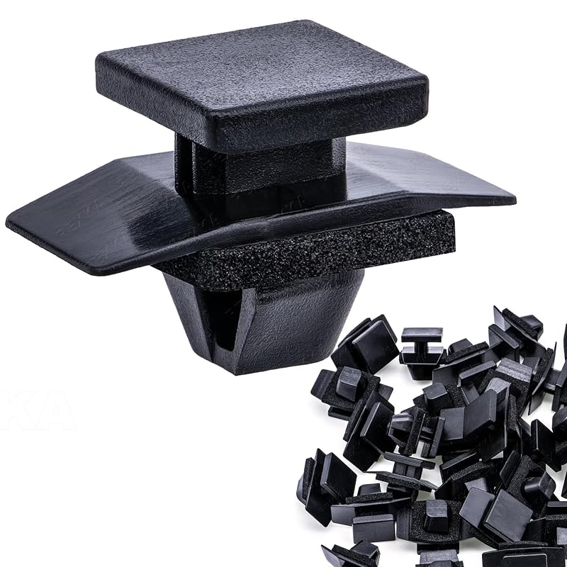 Presilha do protetor do arco da roda Rexka com vedação para Honda CR-V, Pilot e Clarity – Kit com 30 unidades
