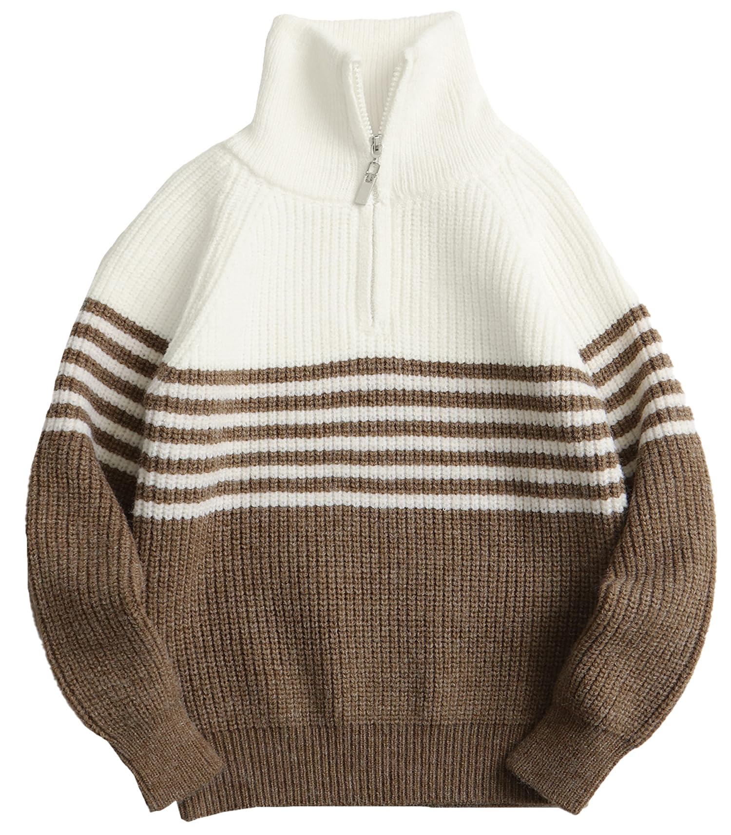 Pullover rayures pour garçon idéal pour la cour d'école en automne hiver