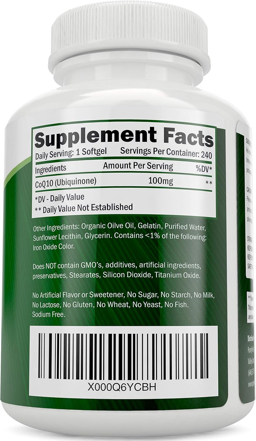CoQ10 240 SoftGels ★ 100% Money Back Guarantee ★ High Absorption Coenzyme Q10 ★ Made in The USA to GMP Standards ★ Up to 8 Month's Co Q 10 Supply : Health & Household
