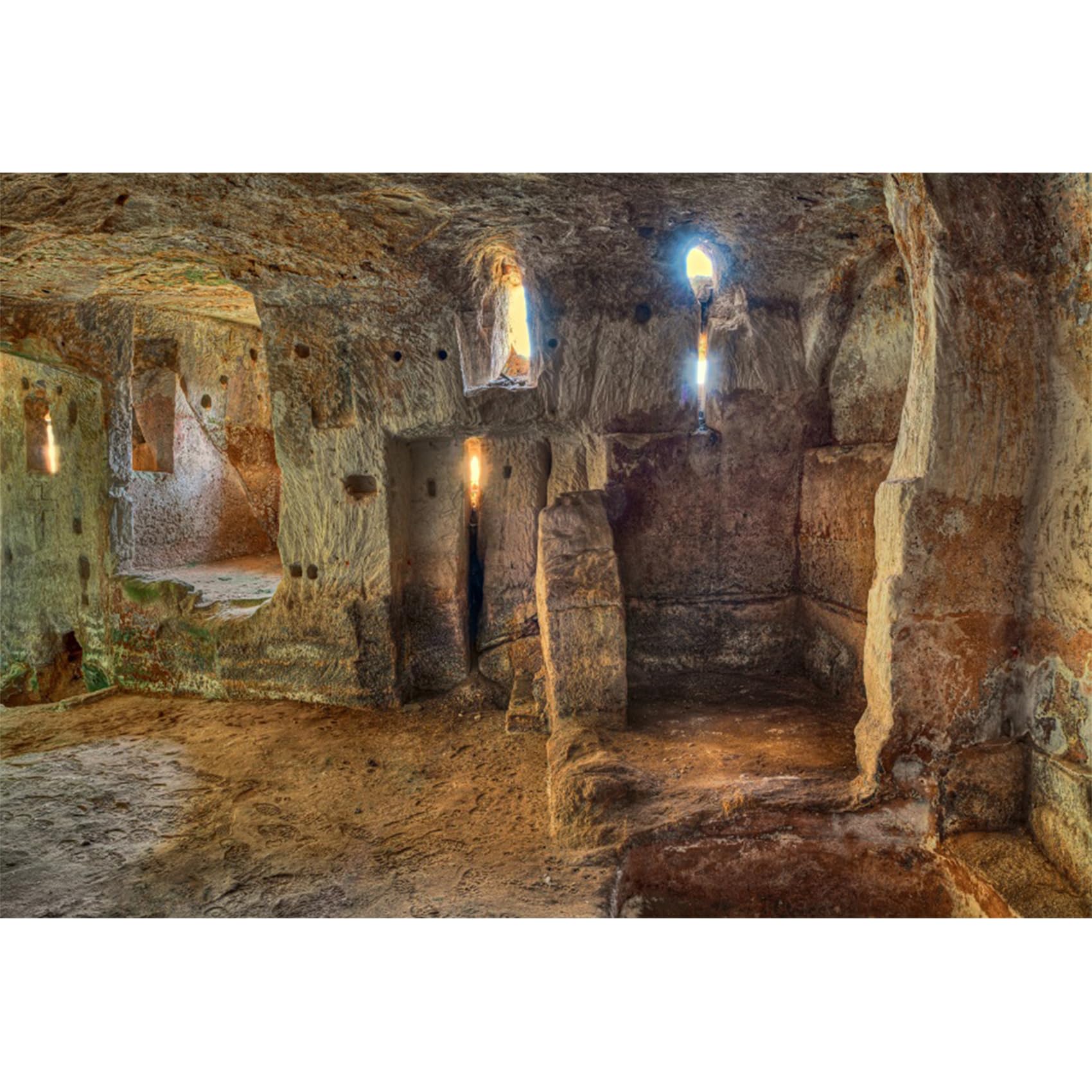 CSFOTO 7x5ft Cave Backdrop Stone Castle Funeral Photography Background Nativity Scene Dungeon Backdrop Ancient Wall Old House Cave Medieval Bible Story Background