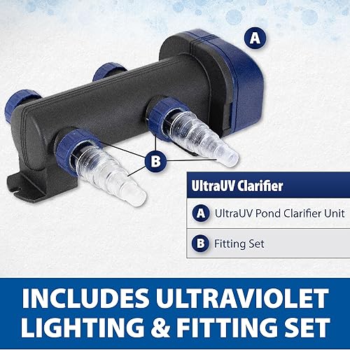 Miniatura 5 de The Pond Guy Clarificador de agua ultravioleta ultravioleta para estanques, luz UV registrada por la EPA, tratamiento UVC de algas planctónicas y