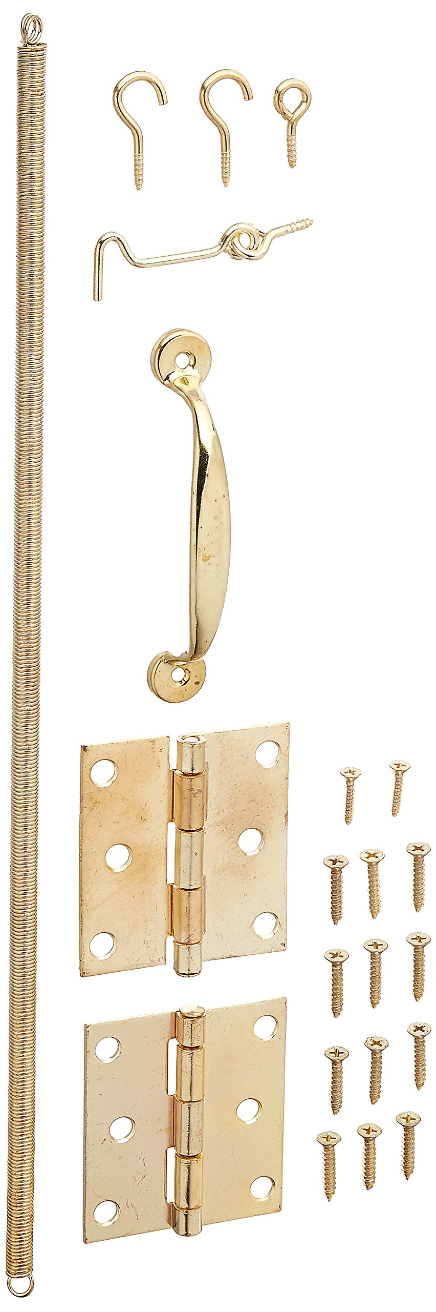 Wright Products VS10BR Screen Door Hardware Set, Brass Plated