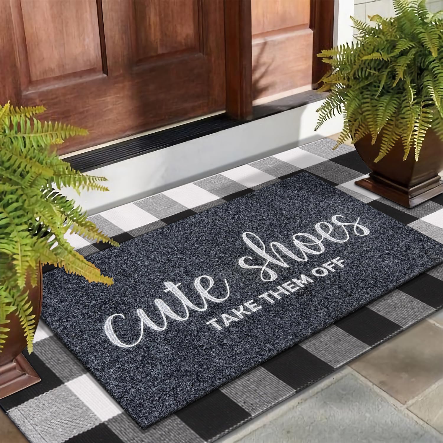 AOAOPQ Leuke schoenen Take Them Off Mats Welkomstmat Outdoor Entryway