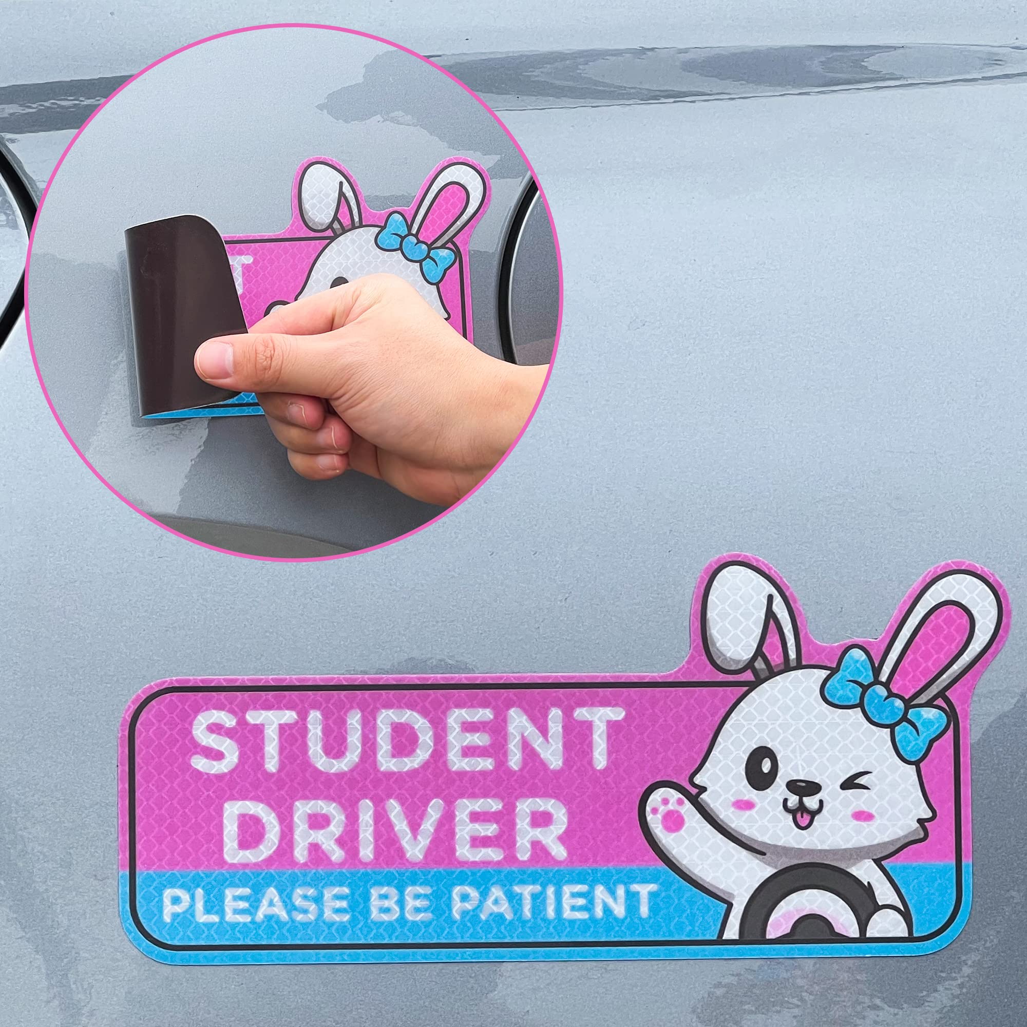 Please Be Patient Student Driver Magnetic Car Sign
