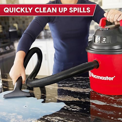 Miniatura 4 de Vacmaster 2.5-Gallon* 2 Peak HP Wall Mountable Wet/Dry Vacuum – VOM205P 1101