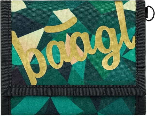 Baagl Portmonetka dla chłopców i dziewczynek, mały portmonetka dla nastolatków, portfel dziecięcy, Polygon, Nowoczesny