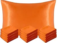 Vista 24 de NTBAY - Fundas de almohada de satén para cabello y piel, fundas de almohada sedosas de lujo con cierre de sobre.