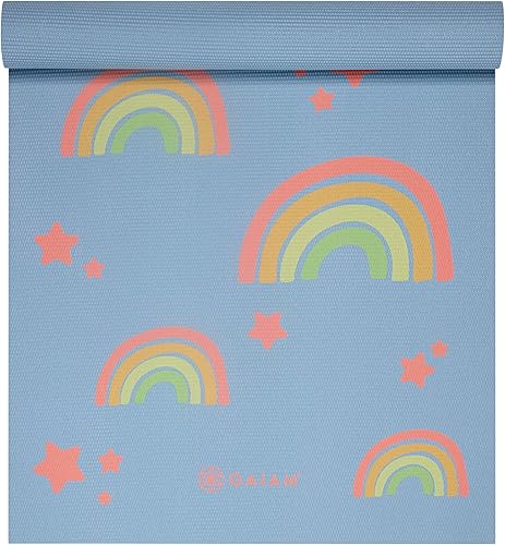 Miniatura 8 de Gaiam Tapete de Yoga para Niños, Tapete de Ejercicio, Yoga para Niños con Estampados Divertidos - Tiempo de Juego para Bebés, Niños Pequeños Activos