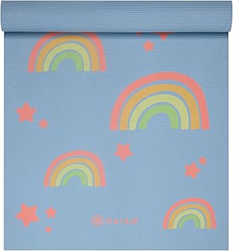 Gaiam Kids Yoga Mat Exercise Mat, Yoga for Kids with Fun Prints - Playtime for Babies, Active & Calm Toddlers and Young Children