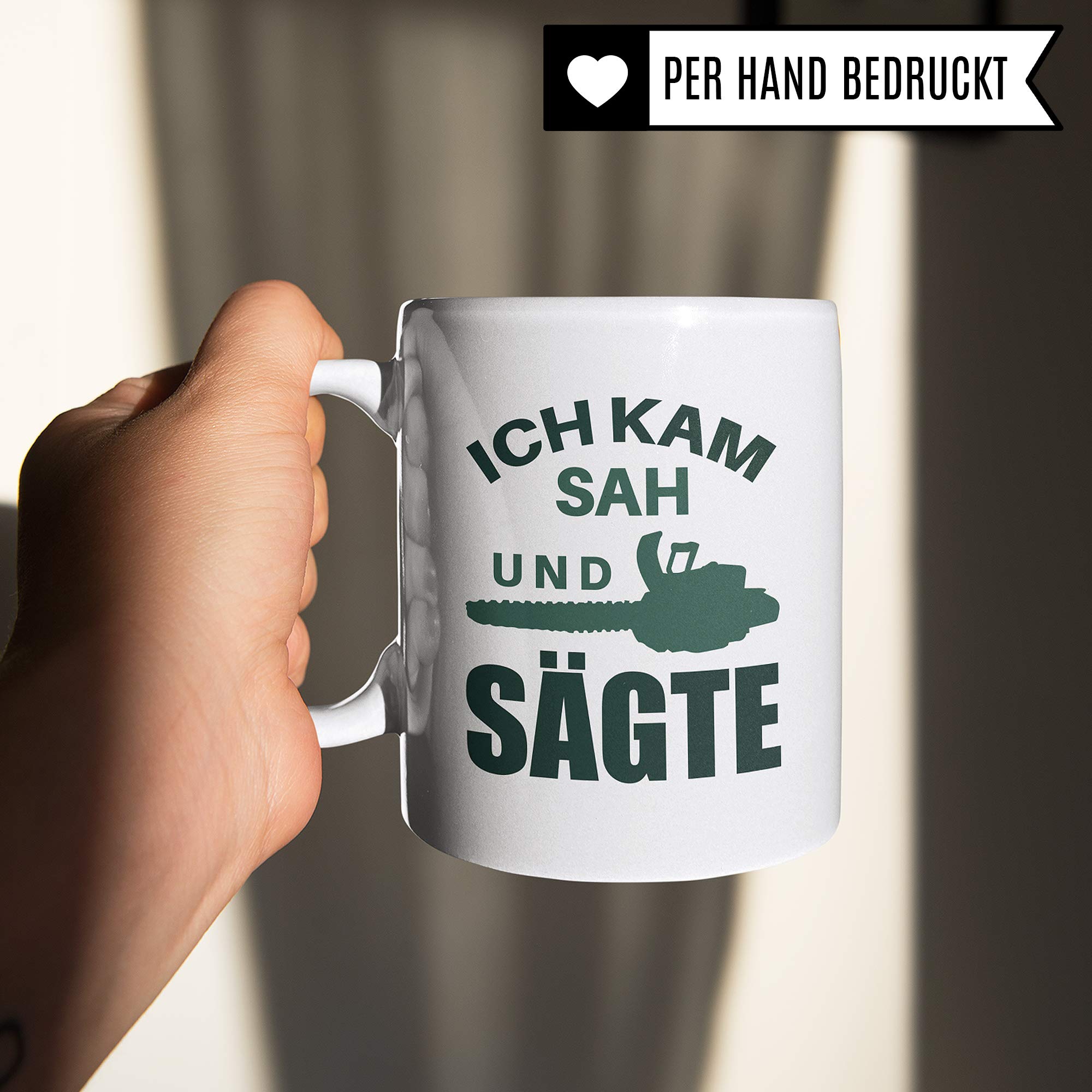 Pagma Tazza Da Caffè Per Forestale "Forstwirt" - 330 Ml, Ceramica Di Alta Qualità, Stampa Su Entrambi I Lati, Lavabile In Lavastoviglie, Idea Regalo In Tedesco